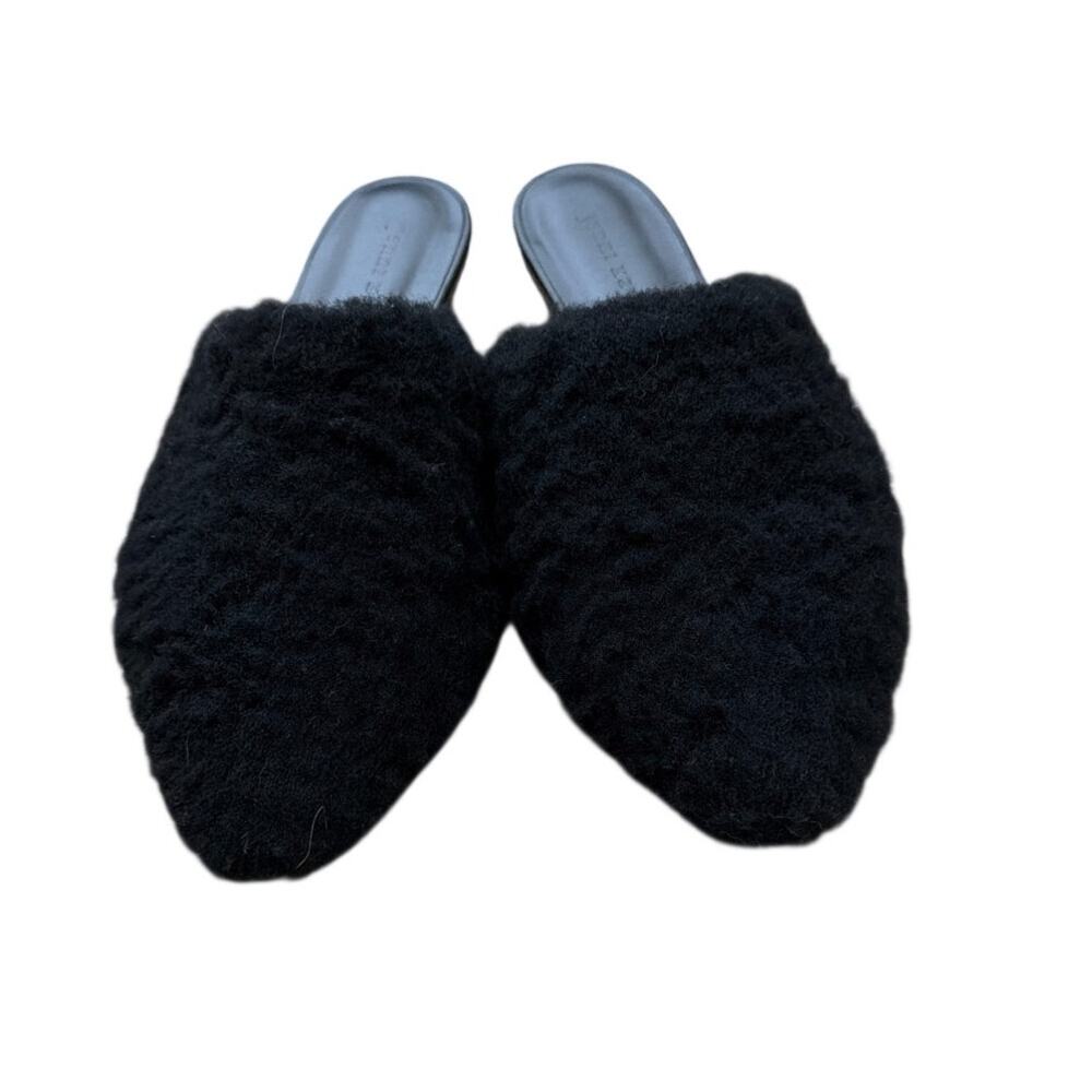 Jenni Kayne Shearling Mules in black size 8